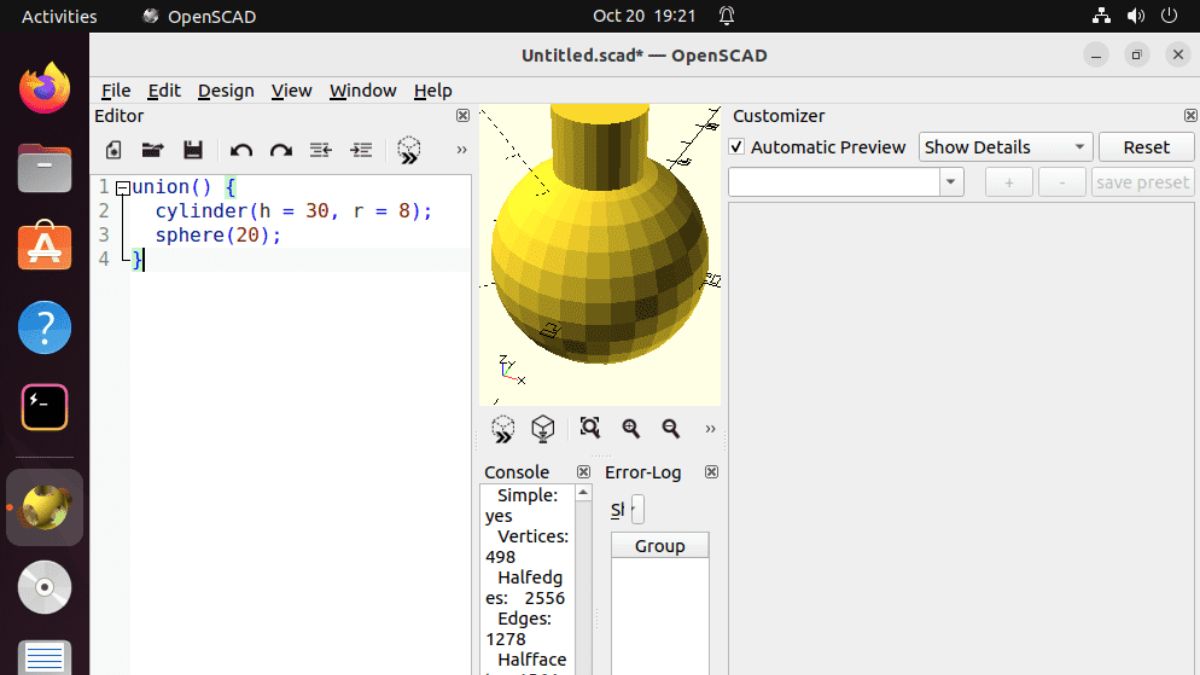Các định dạng file OpenSCAD hỗ trợ