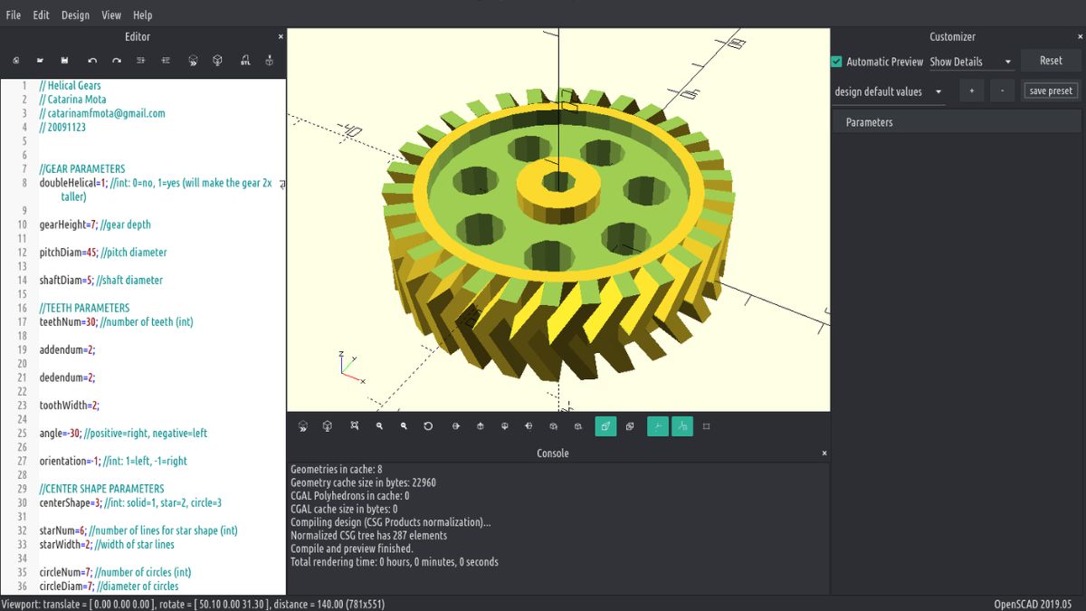 Ngôn ngữ lập trình trong OpenSCAD