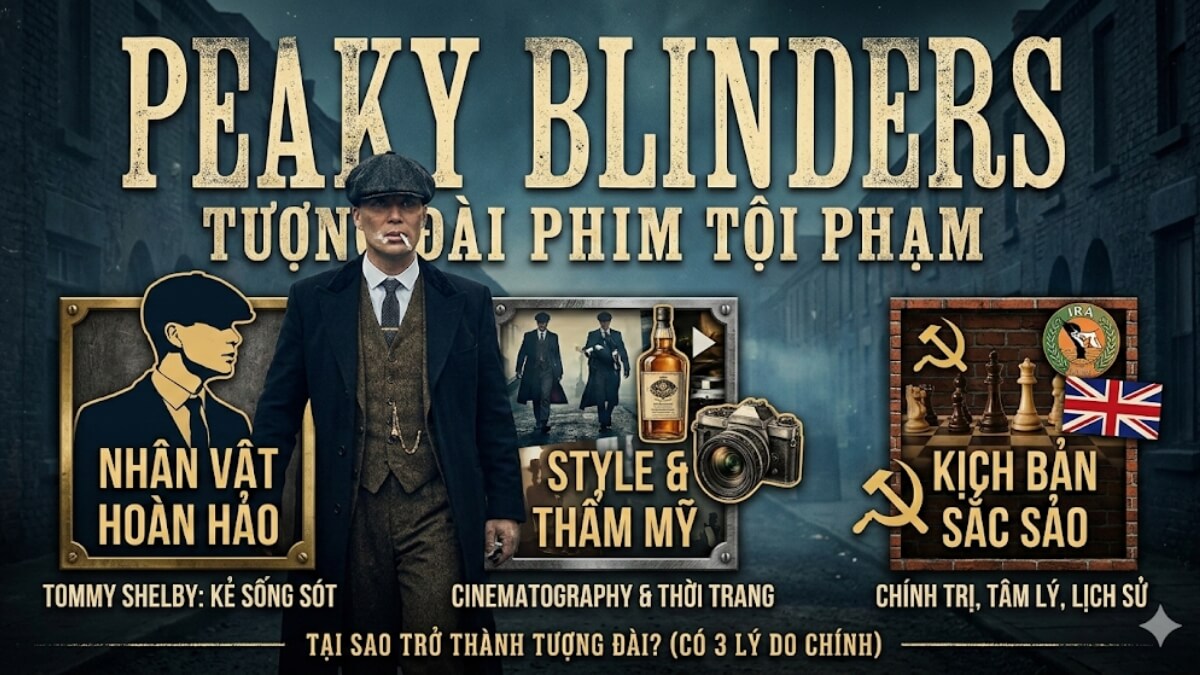 Vì sao Peaky Blinders trở thành tượng đài phim tội phạm?