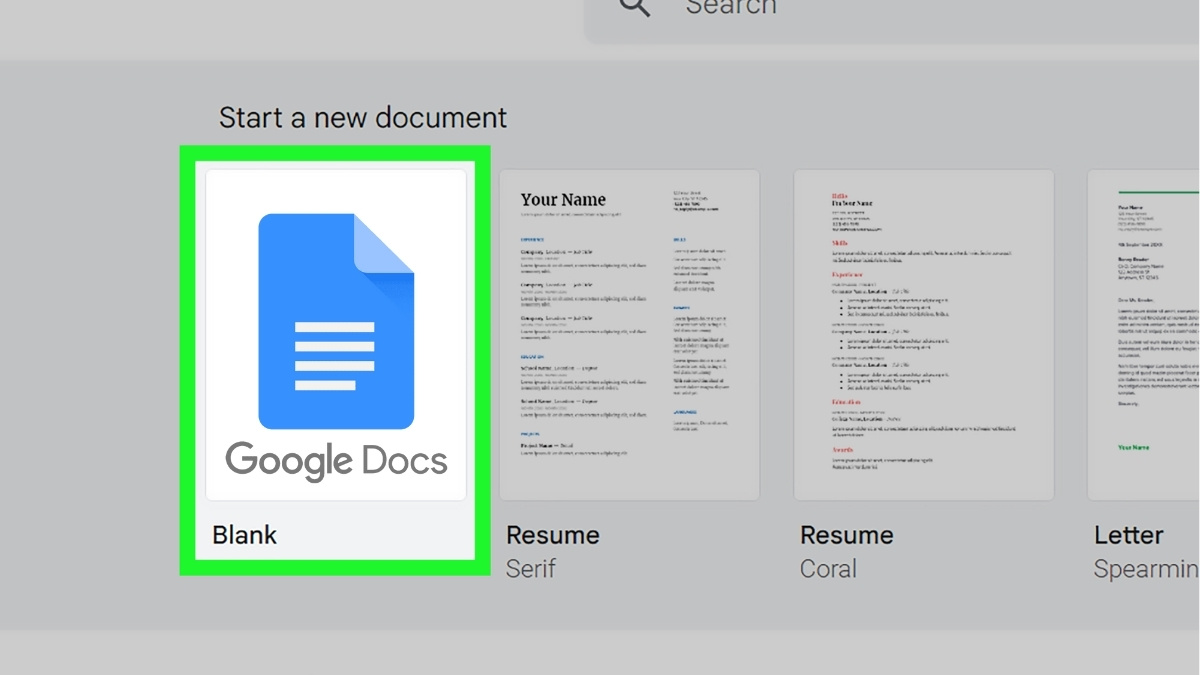 Web chuyển ảnh sang Word online miễn phí: Google Docs