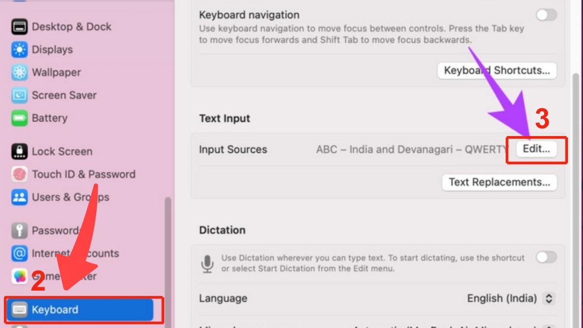 Cách thêm ngôn ngữ để sử dụng phím tắt trên MacBook