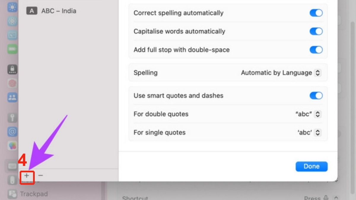 Cách thêm ngôn ngữ để sử dụng phím tắt trên MacBook