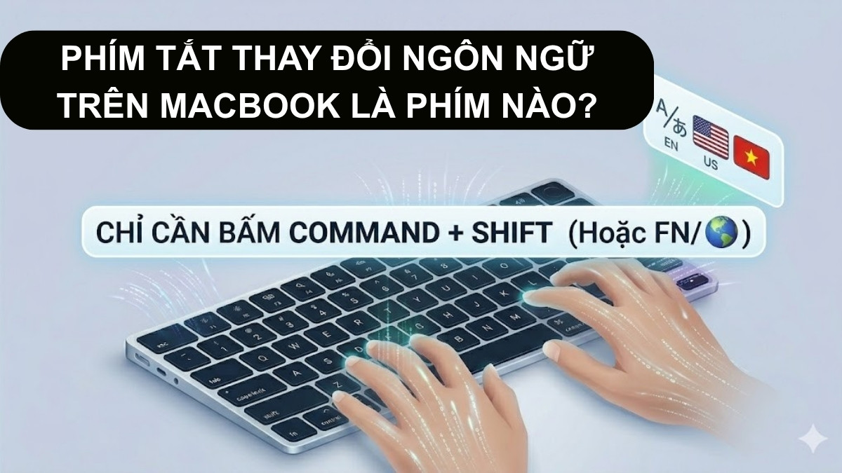Phím tắt thay đổi ngôn ngữ trên MacBook là phím nào?