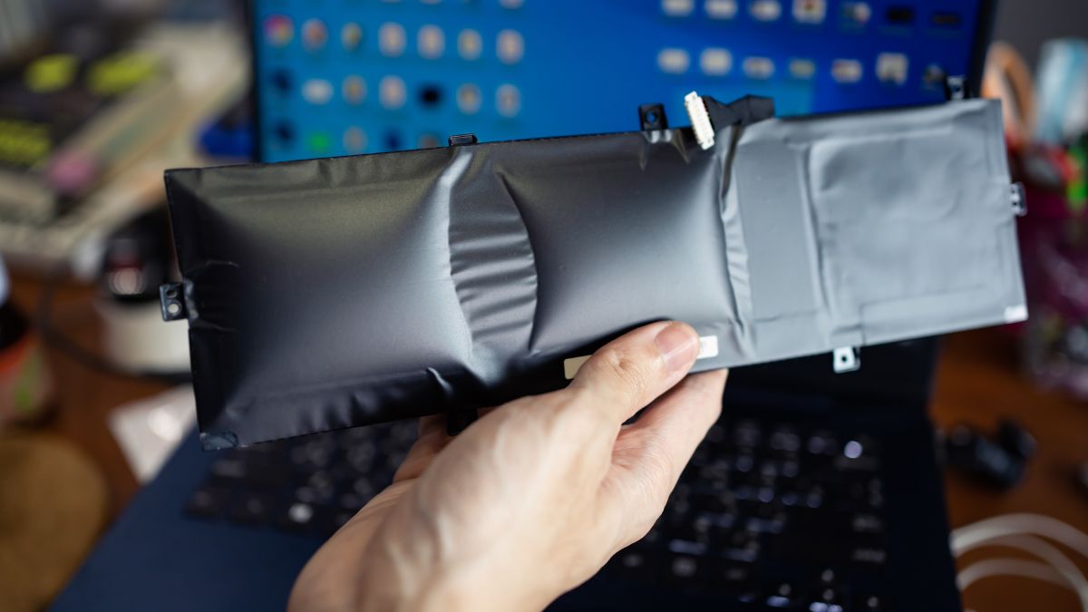 Độ nguy hiểm khi sử dụng pin laptop bị chai