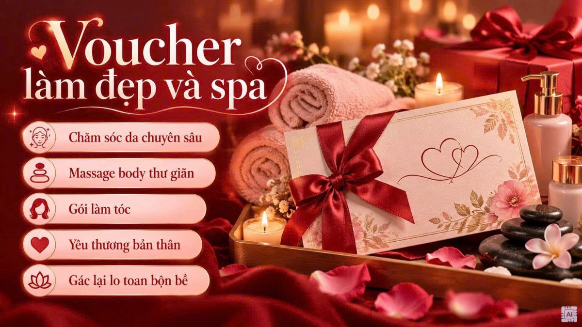 Quà 20/10 cho vợ làm đẹp, chăm sóc sức khỏe