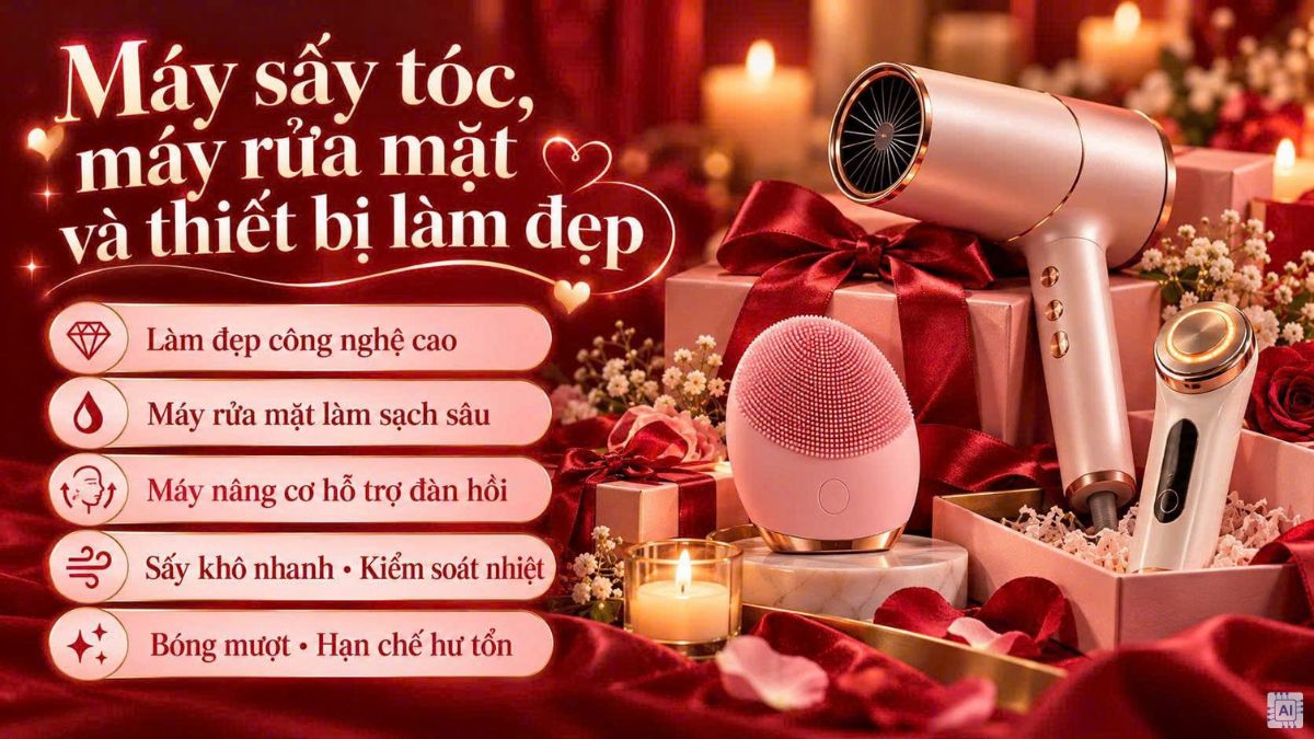 Quà 20/10 cho vợ làm đẹp, chăm sóc sức khỏe