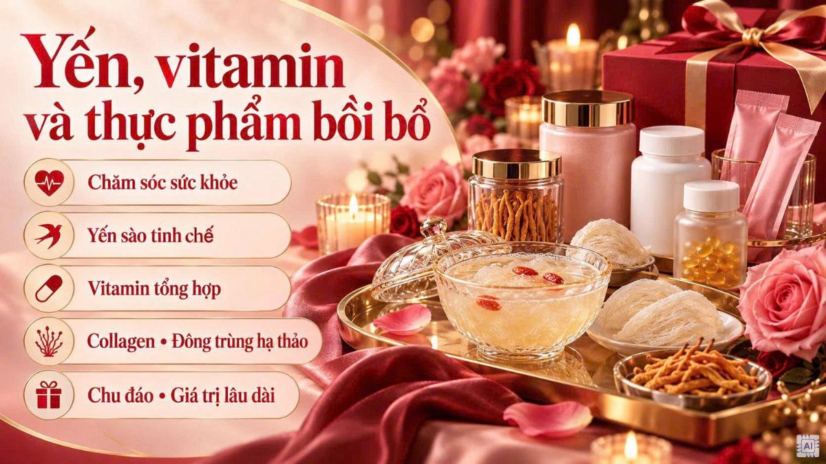 Quà 20/10 cho vợ làm đẹp, chăm sóc sức khỏe