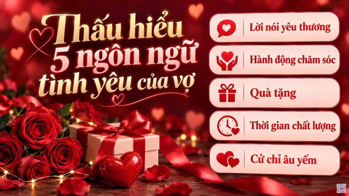 Bí quyết chọn quà 20/10 theo tâm lý của vợ