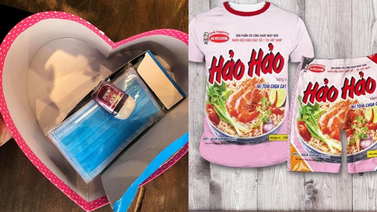 Kết hợp quà 8/3 bựa và quà nghiêm túc để cân bằng