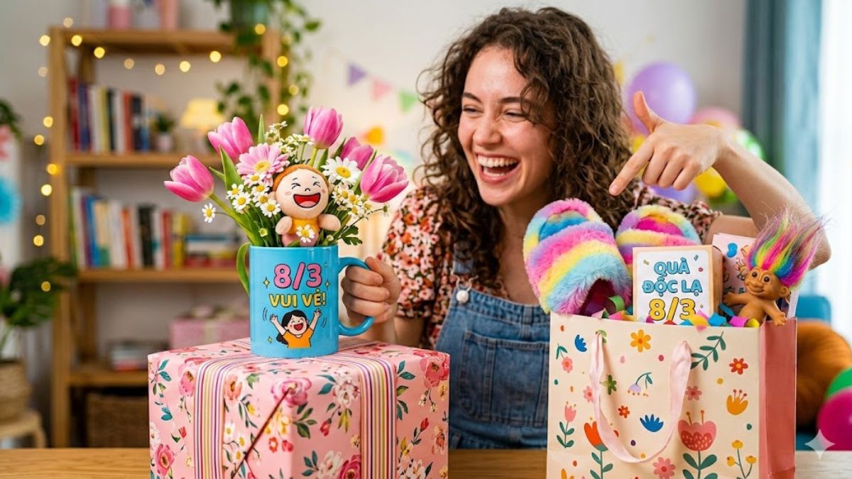 35+ món quà 8/3 bựa, hài hước, độc lạ troll vui mà vẫn tinh tế