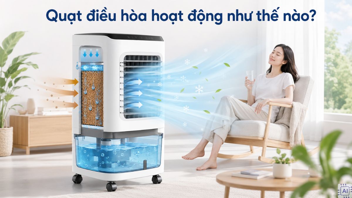 Quạt điều hòa hoạt động như thế nào?