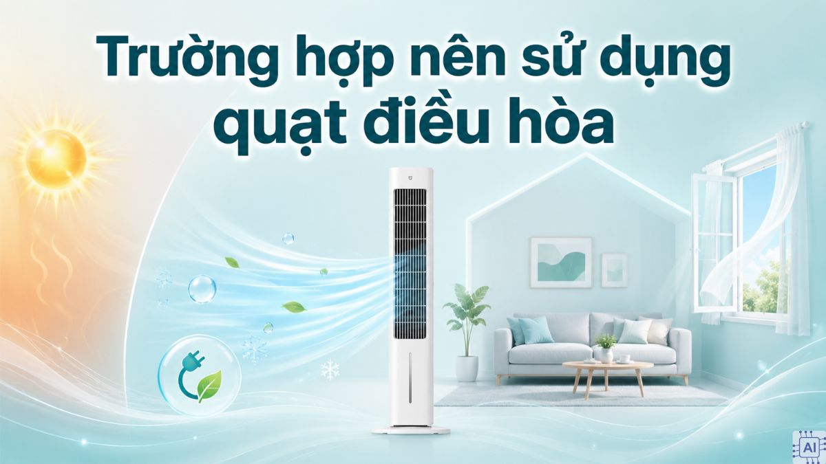 Có nên dùng quạt điều hòa thay cho máy lạnh không?