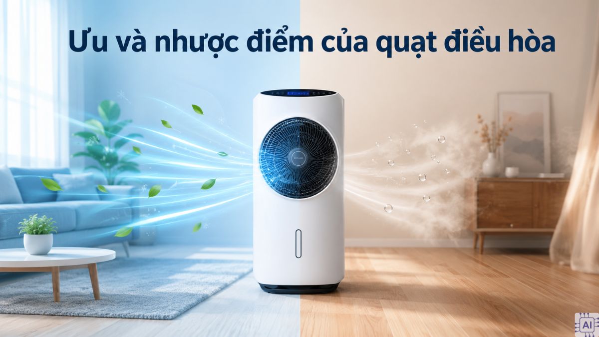 Ưu và nhược điểm của quạt điều hòa