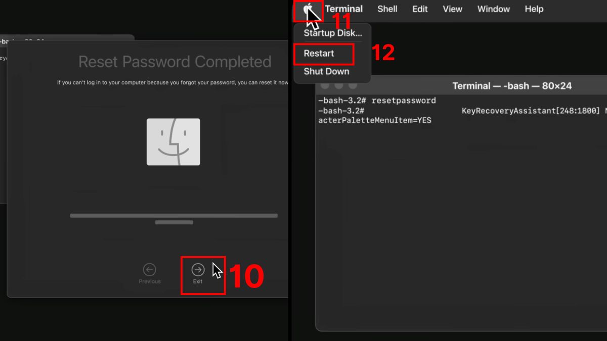 Cách reset mật khẩu MacBook bằng Recovery Mode