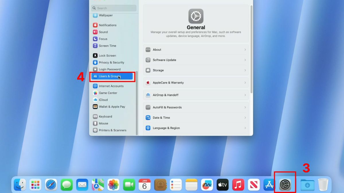 Cách lấy lại mật khẩu MacBook bằng tài khoản Admin khác