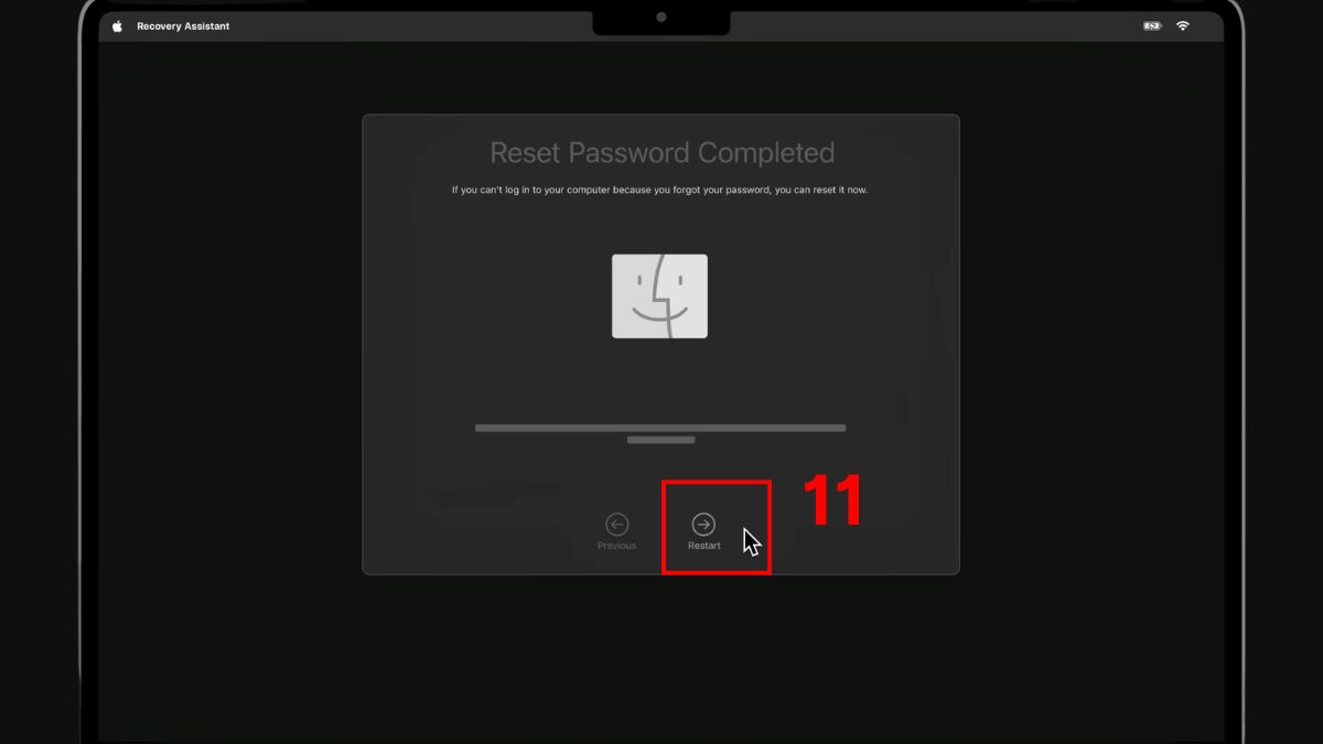 Cách lấy lại mật khẩu MacBook bằng Apple ID bước 4