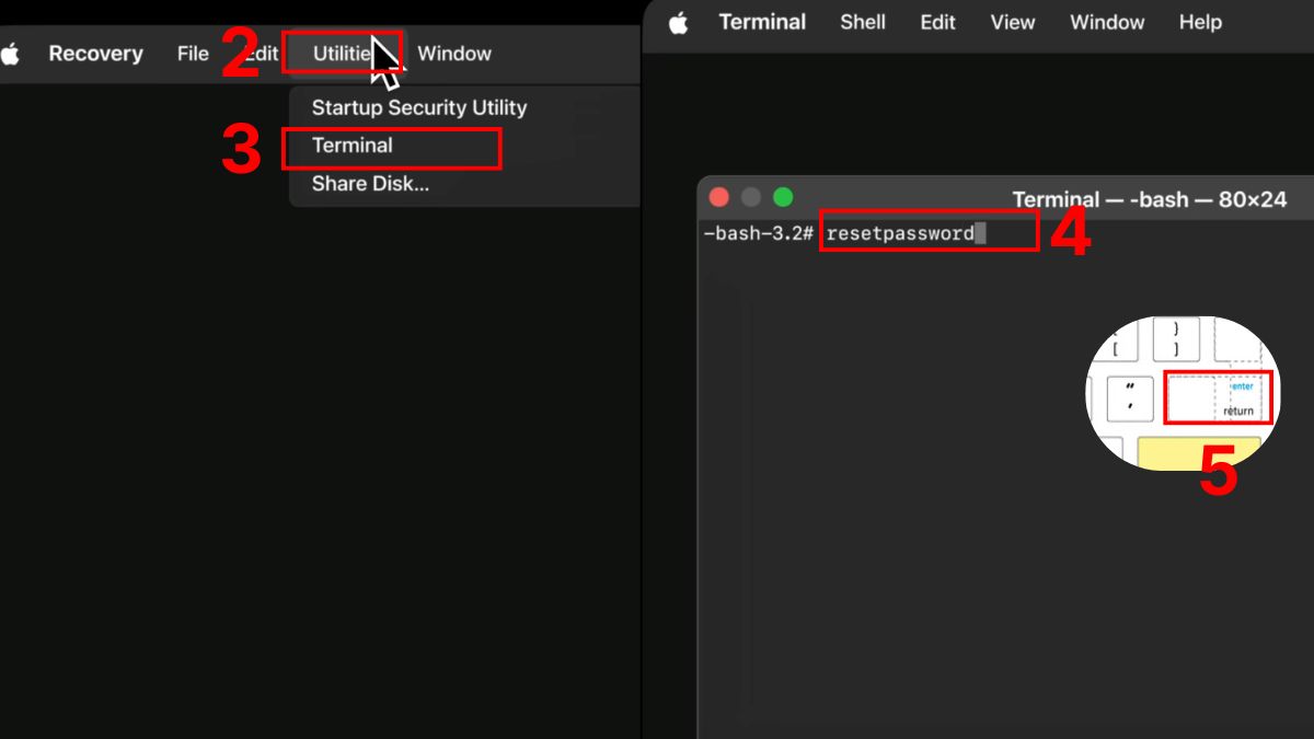 Cách reset mật khẩu MacBook bằng Recovery Mode