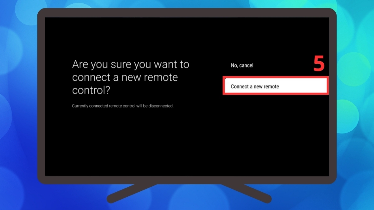 Sửa remote tivi Sony không nhận giọng nói: Ghép nối lại remote với tivi bước 2