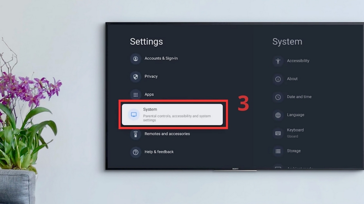 Sửa remote tivi Sony không nhận giọng nói: Cập nhật phần mềm bước 3
