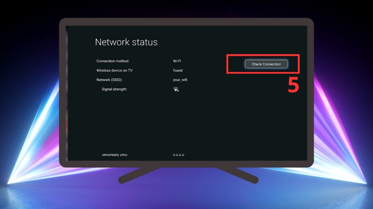 Sửa remote tivi Sony không nhận giọng nói: Kiểm tra kết nối mạng bước 3