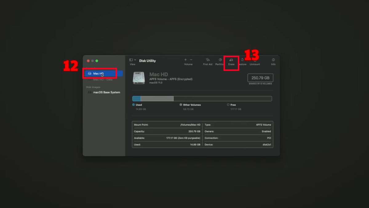 Reset MacBook trên macOS Big Sur 