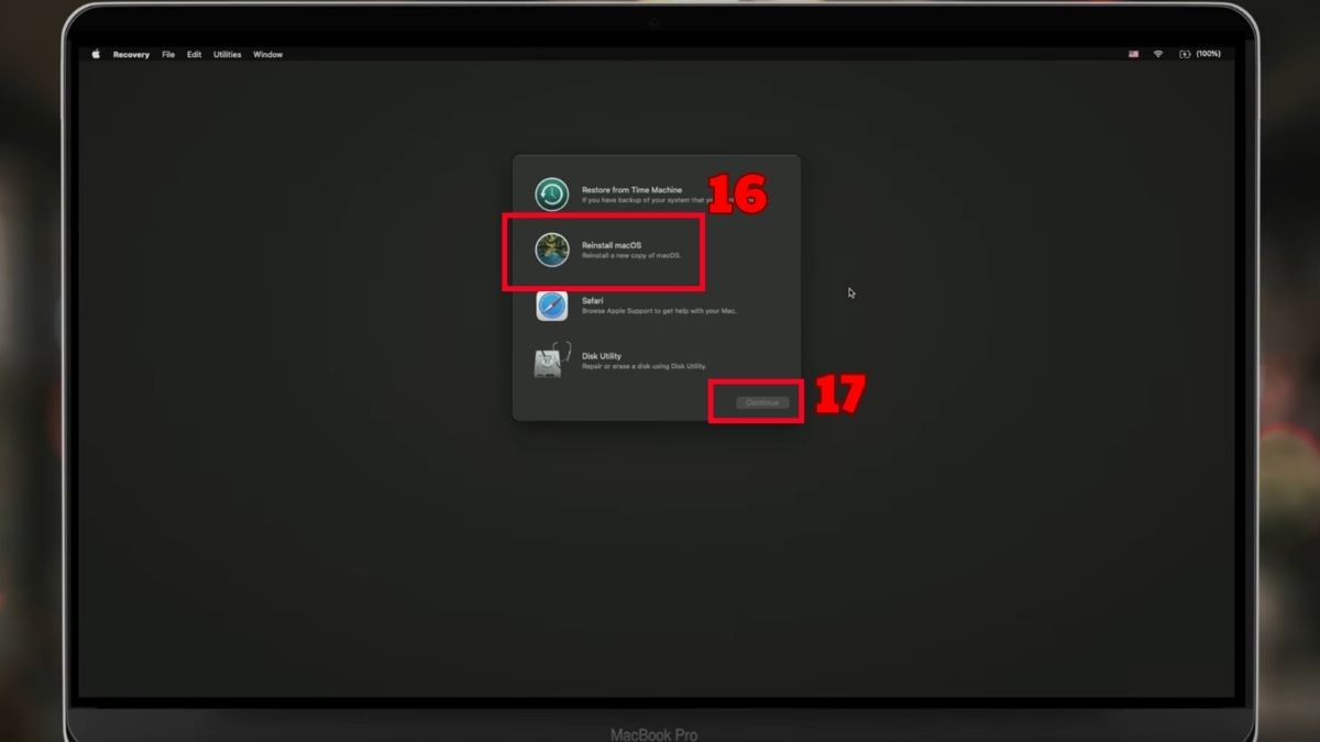 Reset MacBook trên macOS Big Sur 