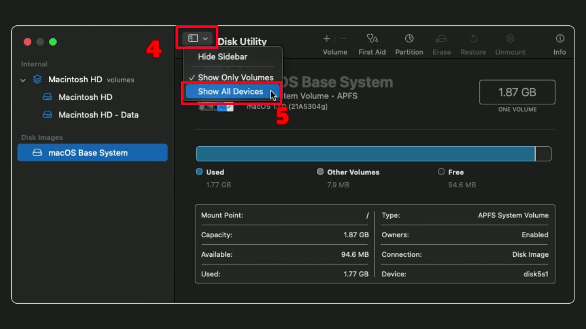 Cách xử lý lỗi khi reset MacBook