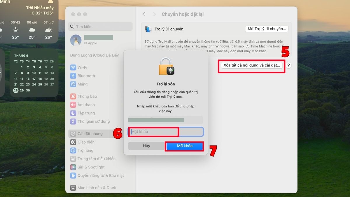 Reset MacBook trên macOS Ventura, Sonoma và Sequoia