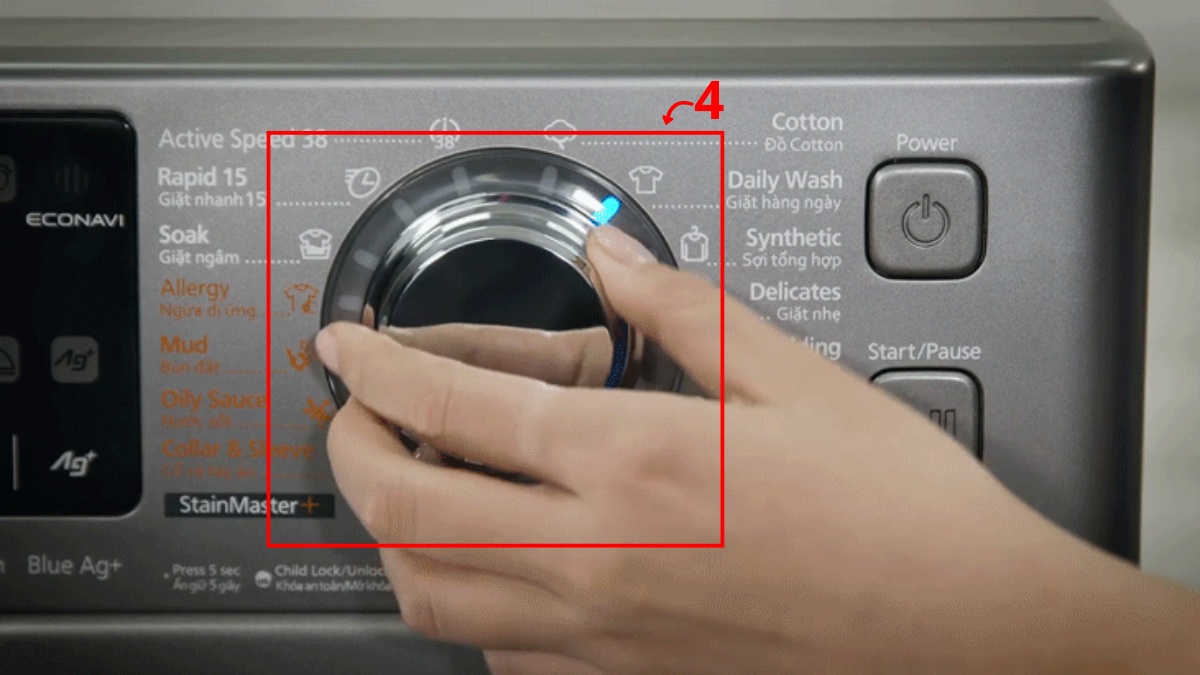 Cách reset máy giặt Panasonic không có nút Reset