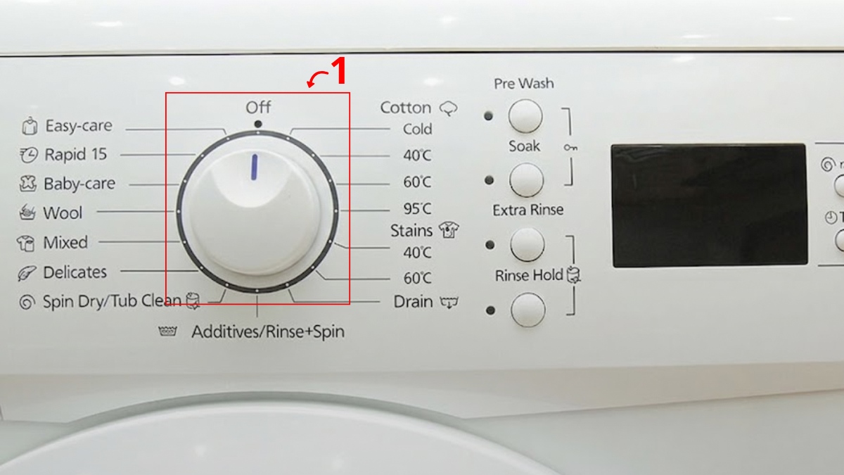 Cách reset máy giặt Panasonic có nút Reset Cách 3