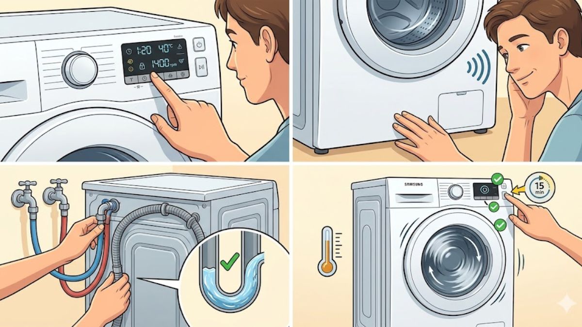 Những lưu ý quan trọng khi reset máy giặt Samsung