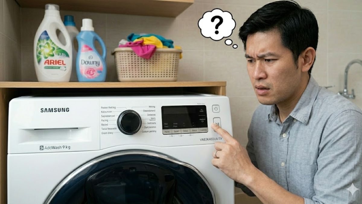 Dấu hiệu cần reset máy giặt Samsung