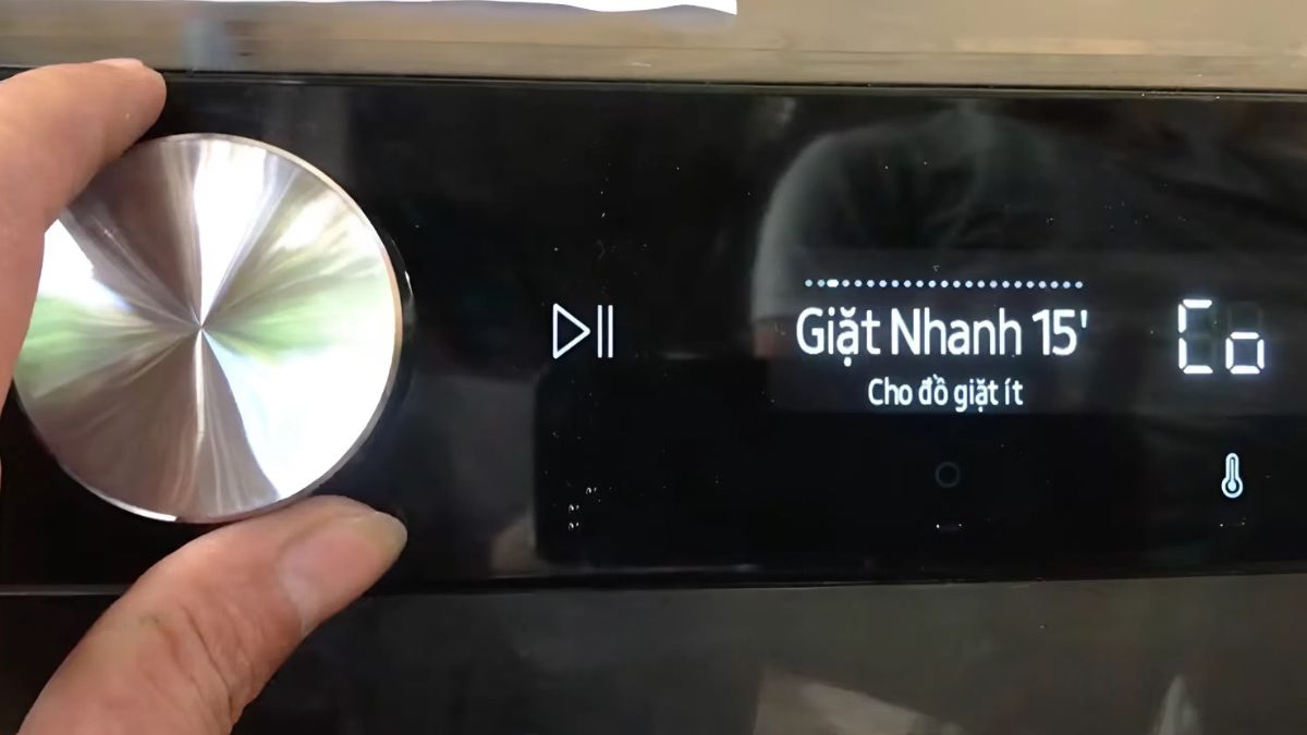 Cách reset máy giặt Samsung cửa trước bước 4