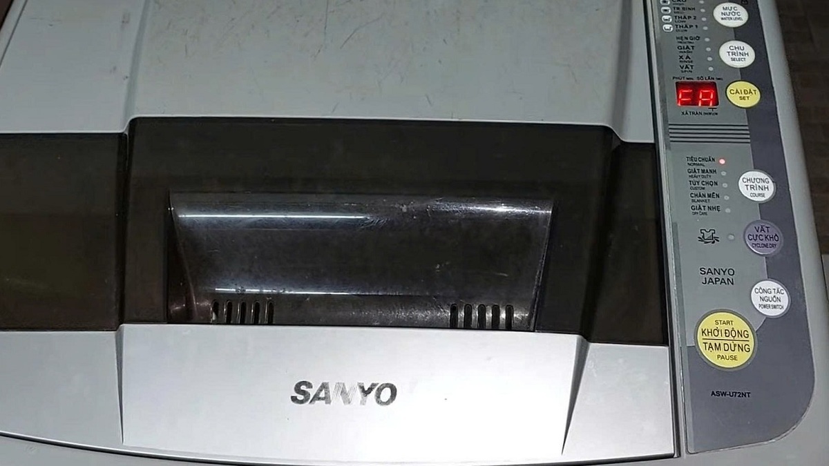Nguyên nhân cần reset máy giặt Sanyo