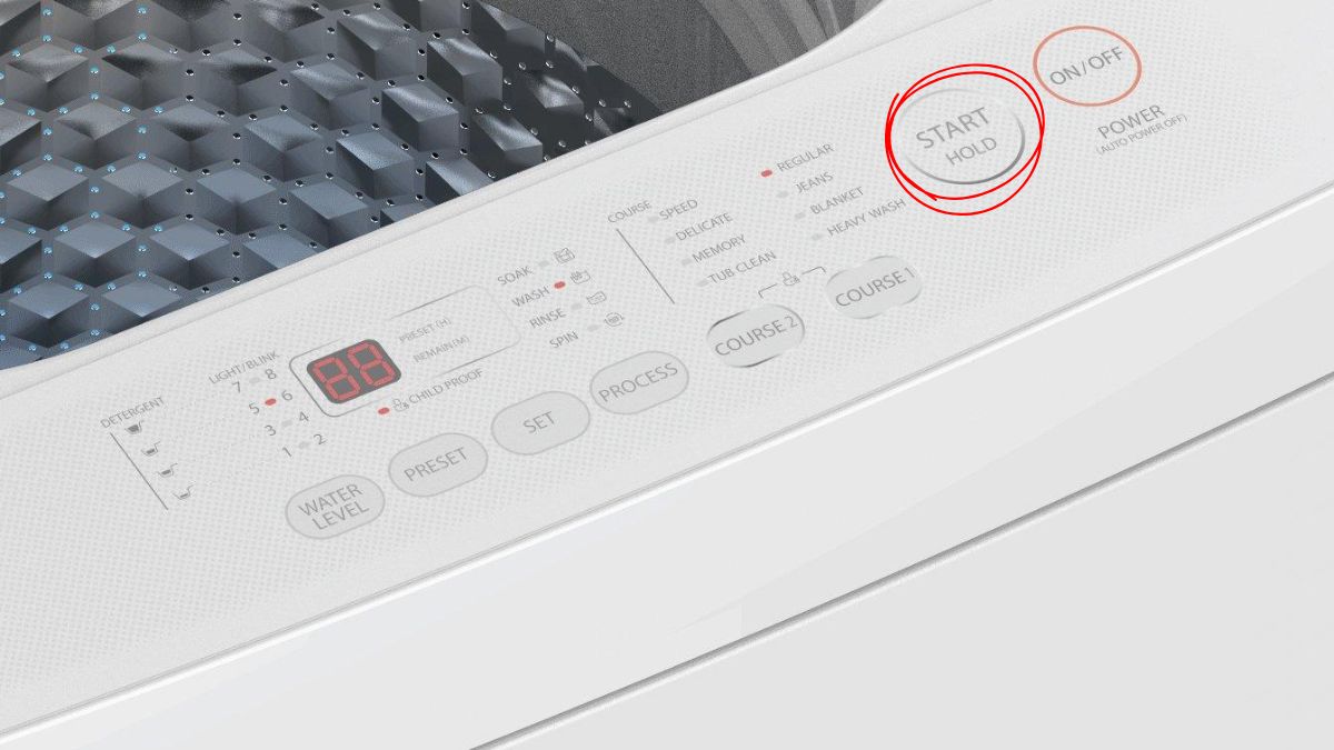 Cách reset máy giặt Toshiba thông thường bước 2