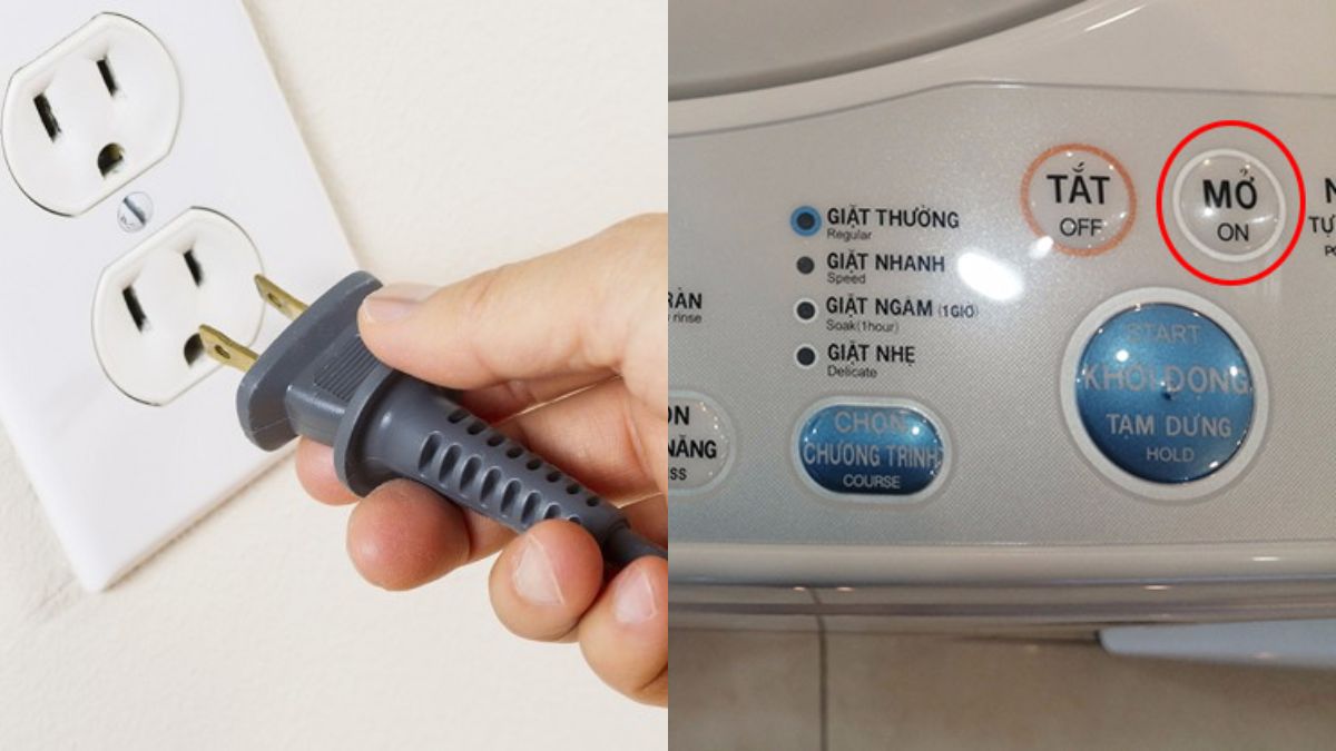 Cách reset máy giặt Toshiba thông thường bước 3