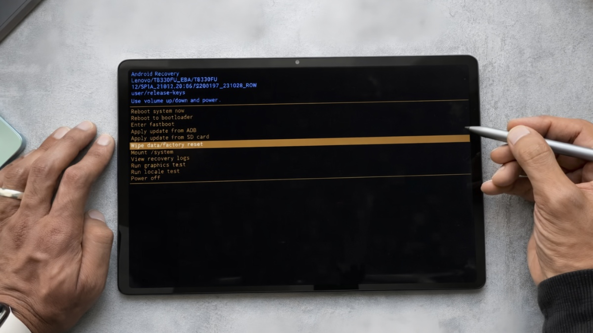 Phân biệt các loại reset máy tính bảng Lenovo
