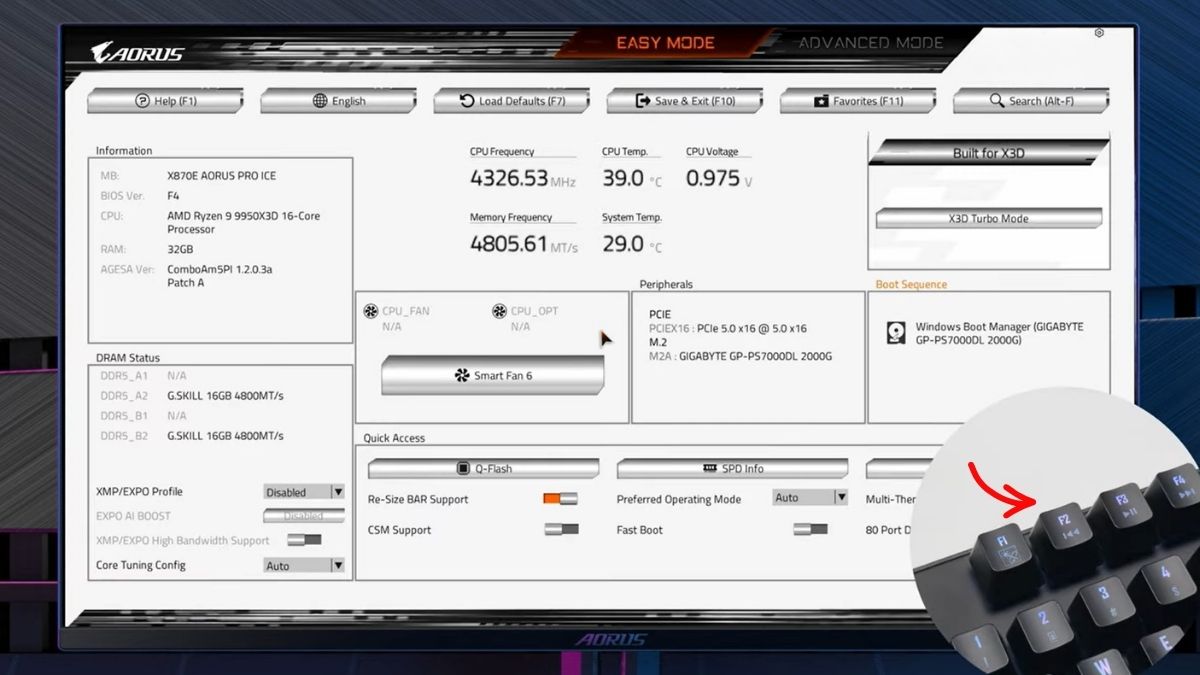 Cách bật Secure Boot trên mainboard Gigabyte