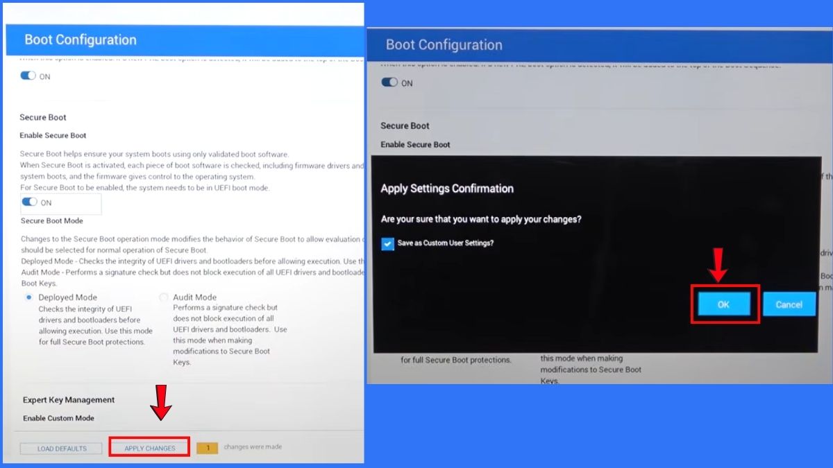 Cách bật Secure Boot trên laptop Dell