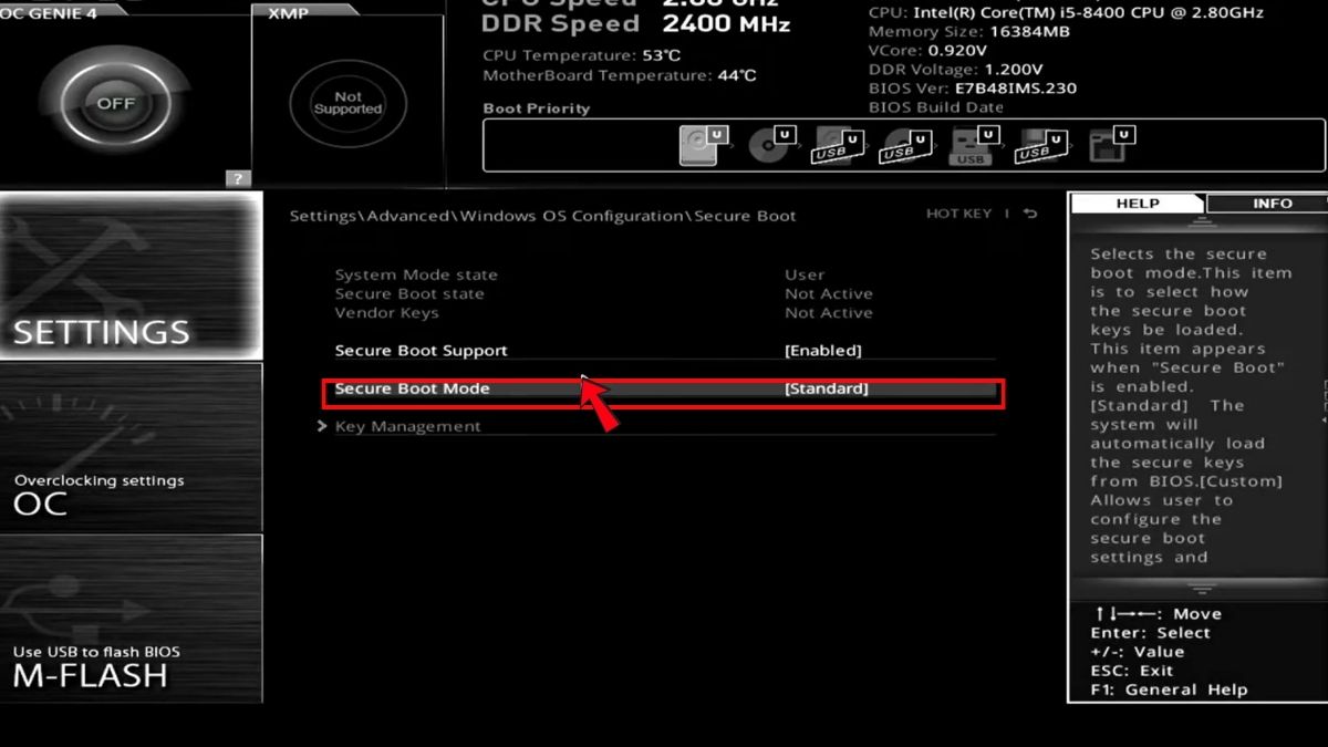 Khắc phục lỗi Secure Boot báo Off dù đã bật
