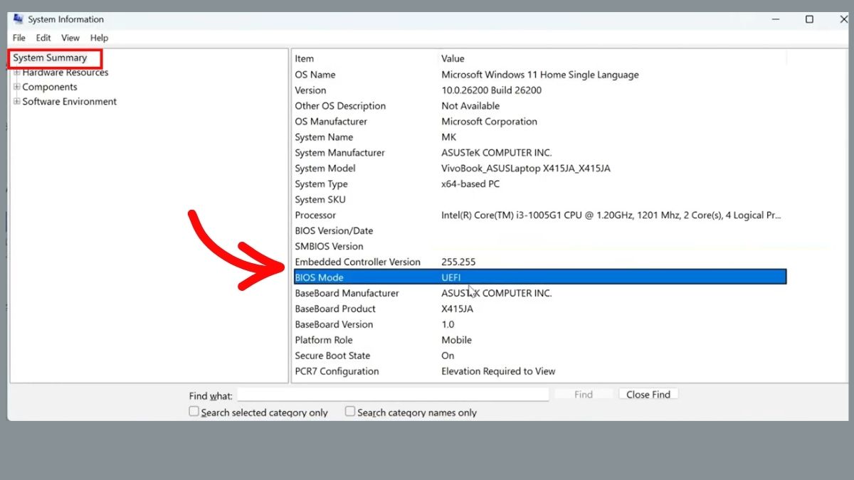 Cách kiểm tra Secure Boot đã được bật hay chưa