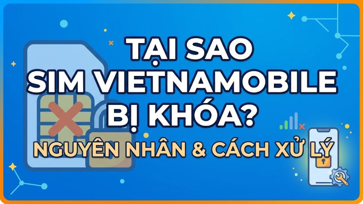 Tại sao SIM Vietnamobile bị khóa? Nguyên nhân và cách xử lý