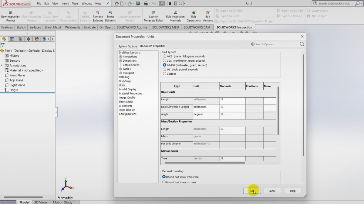Tổng quan giao diện SolidWorks