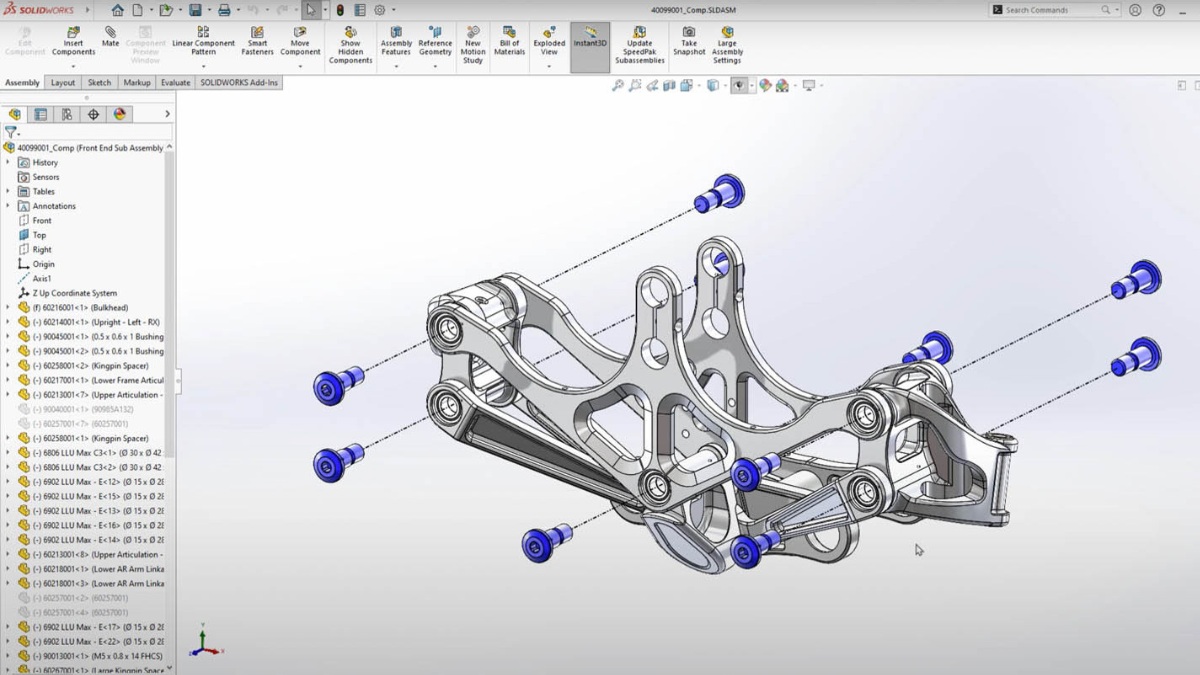 Các chức năng chính của SolidWorks 