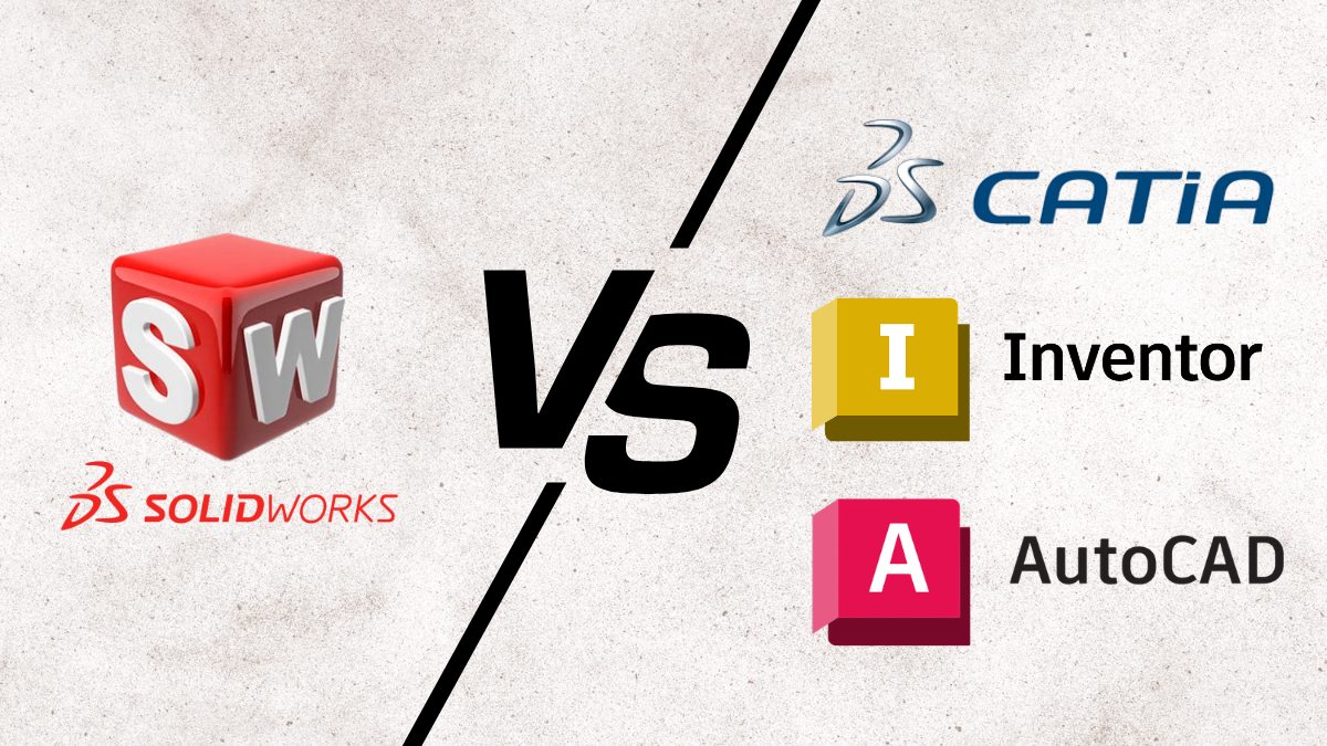 So sánh SolidWorks với các phần mềm CAD khác