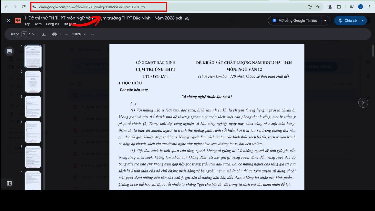 Tải file PDF từ Google Drive về máy tính