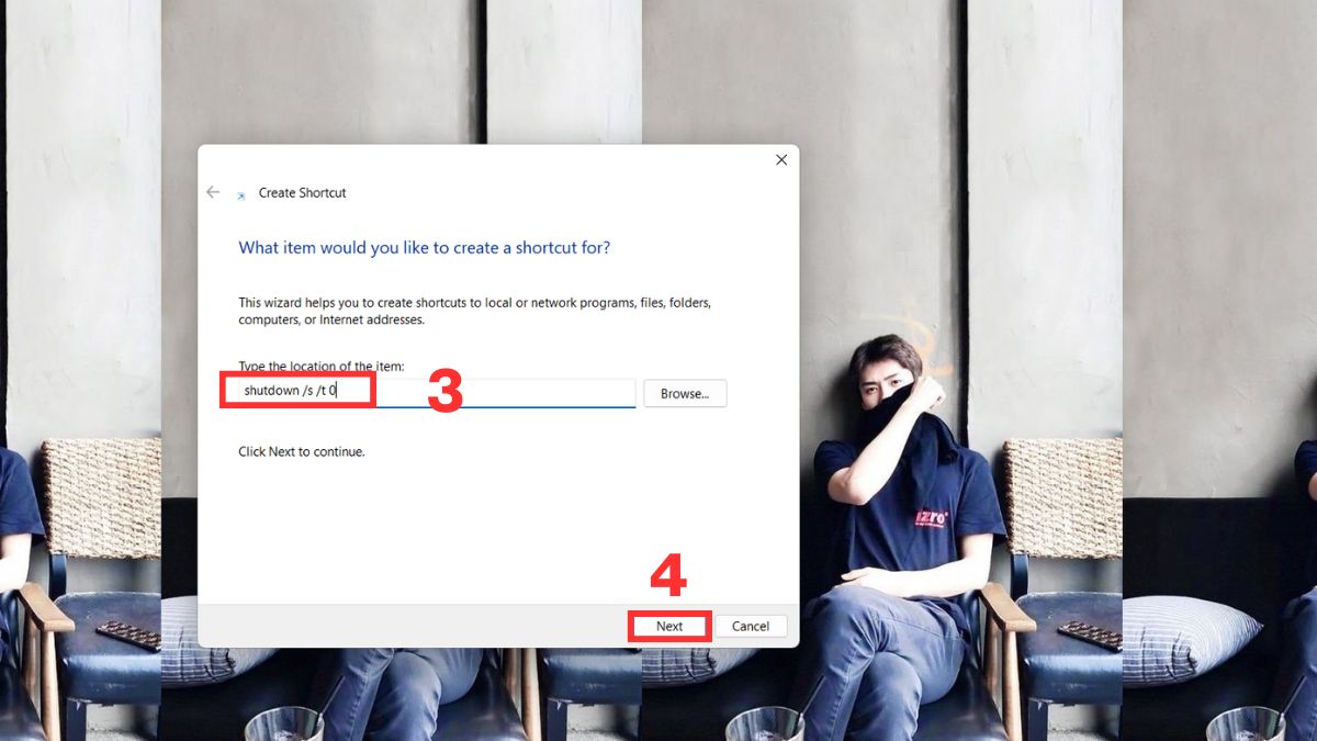 Cách tạo phím tắt Shutdown, Restart máy tính