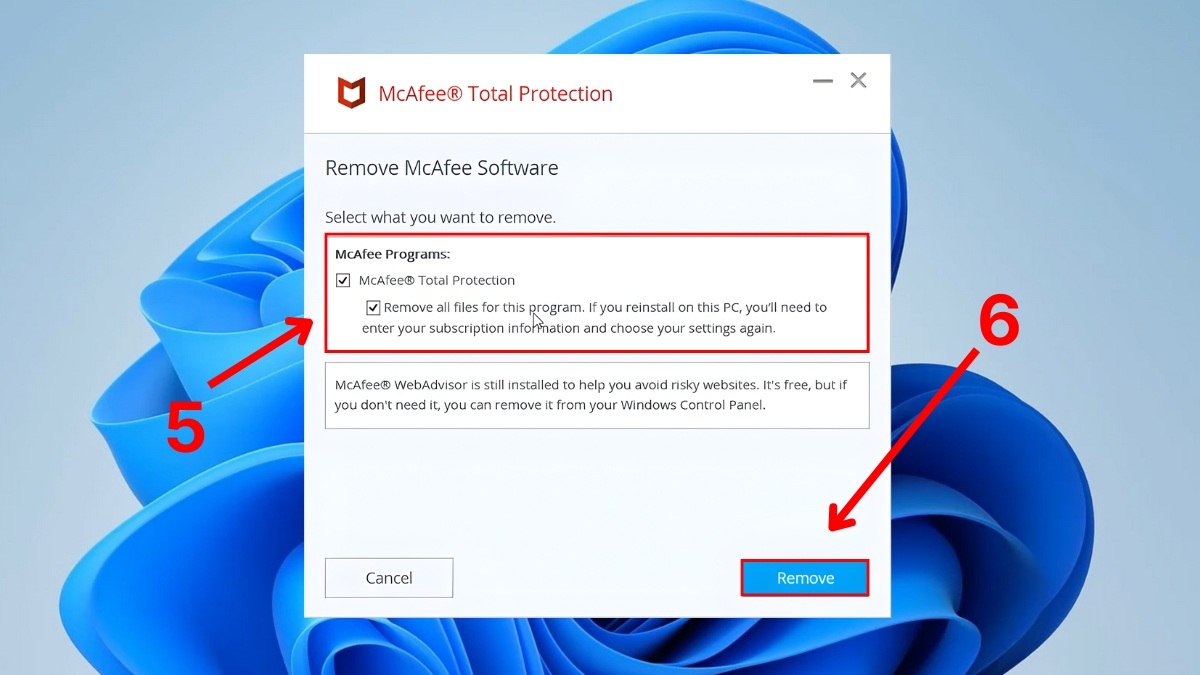 Cách tắt McAfee trên Win 11 vĩnh viễn bằng settings bước 3