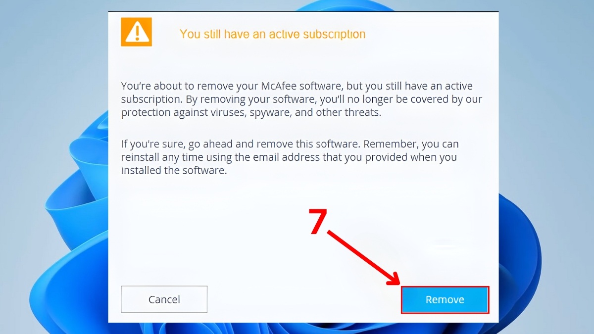 Cách tắt McAfee trên Win 11 vĩnh viễn bằng settings bước 4