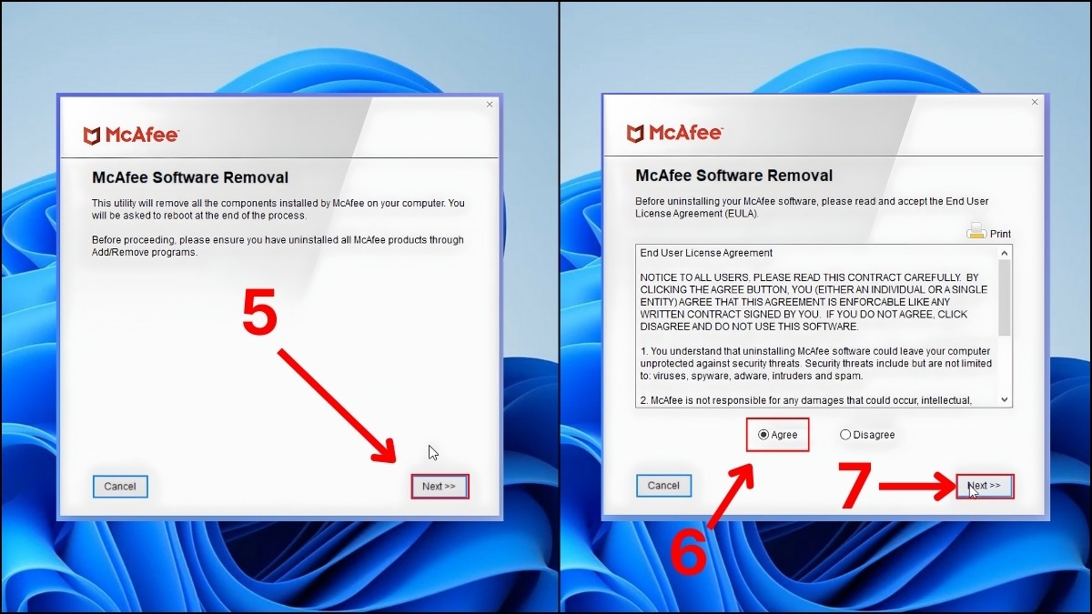 Cách tắt McAfee trên Win 11 vĩnh viễn bằng MCPR Tool bước 4